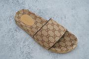 Gucci Canvas Slide Sandal Beige 624695 H6320 9763 - 3