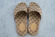 Gucci Canvas Slide Sandal Beige 624695 H6320 9763 - 2