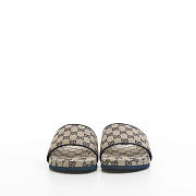 Gucci Canvas Slide Sandal Beige and Blue 692951 2HK60 4061 - 2