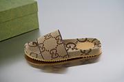 Gucci Canvas Slide Sandal Camel 624695 UKOD0 2673 - 5