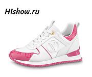 Louis Vuitton Run Away Sneaker White Pink 1AB1SG - 1
