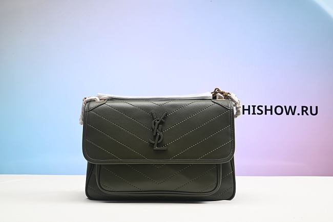 Saint Laurent (YSL) Niki In Vintage Green 28CM - 1
