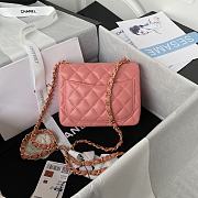 Chanel Should bag 1115 Pink Size 17x13x7cm (Gold Wire) - 3