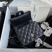 Chanel Should bag 1115 Black Size 17x13x7cm (Silver Wire) - 3