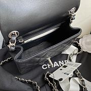 Chanel Should bag 1115 Black Size 17x13x7cm (Silver Wire) - 2