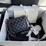 Chanel Shoulder bag 1115 Black 17cm (Gold Wire) - 5