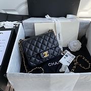 Chanel Shoulder bag 1115 Black 17cm (Gold Wire) - 4