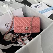 Chanel Shoulder Bag New Mini 1116 Pink (Silver Wire) 20X14X7CM - 1