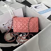 Chanel Shoulder Bag New Mini 1116 Pink (Silver Wire) 20X14X7CM - 4