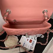 Chanel Shoulder Bag New Mini 1116 Pink (Silver Wire) 20X14X7CM - 3