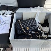 Chanel Shoulder Bag New Mini 1116 Black (Gold Wire) 20X14X7CM - 6