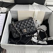 Chanel Shoulder Bag New Mini 1116 Black (Silver Wire) 20X14X7CM - 1