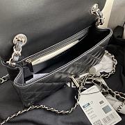 Chanel Shoulder Bag New Mini 1116 Black (Silver Wire) 20X14X7CM - 5