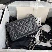 Chanel Shoulder Bag New Mini 1116 Black (Silver Wire) 20X14X7CM - 6