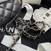 Chanel Shoulder Bag New Mini 1116 Black (Silver Wire) 20X14X7CM - 4