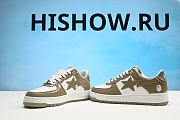 A Bathing Ape Bape Sta Patent Leather White Khaki (2023) 1I70-291-021 - 5