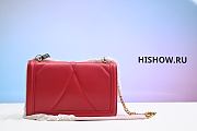  Dolce & Gabbana Medium Devotion Bag in Quilted Nappa Leather Red - 3