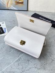 Dolce & Gabbana Medium Devotion Bag in Quilted Nappa Leather White - 3