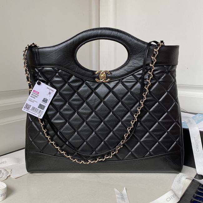 Chanel Handbag Black AS1010A Size35x39x8cm - 1