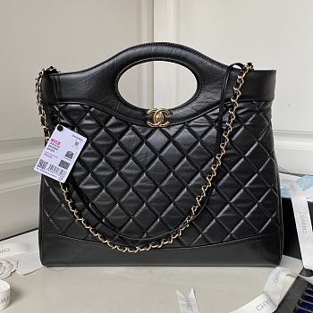 Chanel Handbag Black AS1010A Size35x39x8cm