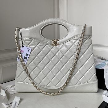 Chanel Handbag White AS1010A Size35x39x8cm