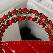 Chanel Handbag Red AS3354 Size11x16.5x5.5cm - 4