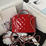 Chanel Handbag Red AS3354 Size11x16.5x5.5cm - 6