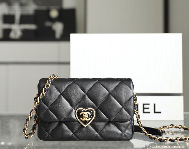 Chanel Should Bag Black 230816C Size21x14x7cm - 1