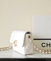 Chanel Should Bag White 230816C Size21x14x7cm - 6