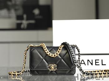 Chanel Should Bag Black 230818C Size12x19x3cm