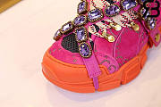 Gucci Flashtrek Sneakers With Removable Crystals Orange - 3