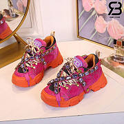 Gucci Flashtrek Sneakers With Removable Crystals Orange - 2