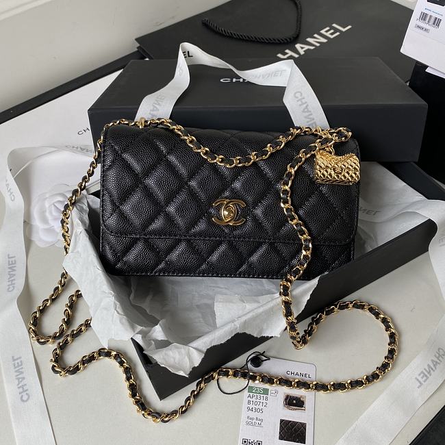 Chanel Should Bag Black AP3318 Size19xxcm - 1