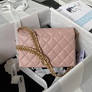 Chanel Should Bag Pink AS3994A Size14x21x10cm - 3