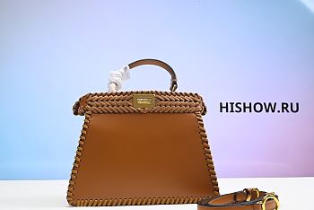 Fendi Peekaboo ISeeU Medium Brown Size 33x25x12CM