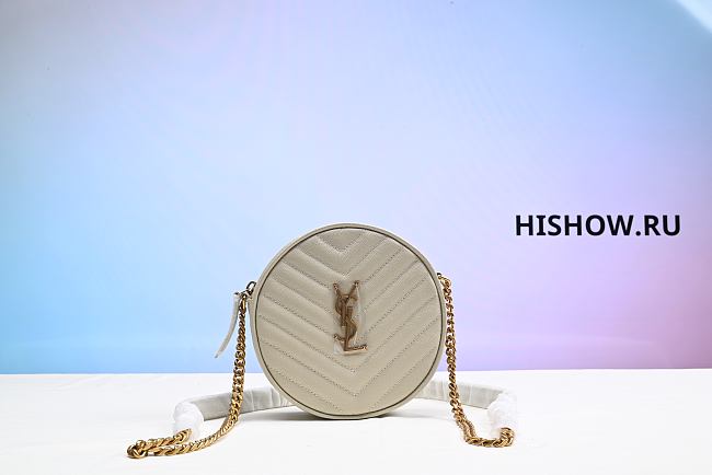 Mini Circle LV Bag White  - 1