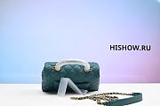 Chanel Mint Coco Handle Flap Bag 24x6x14cm - 6