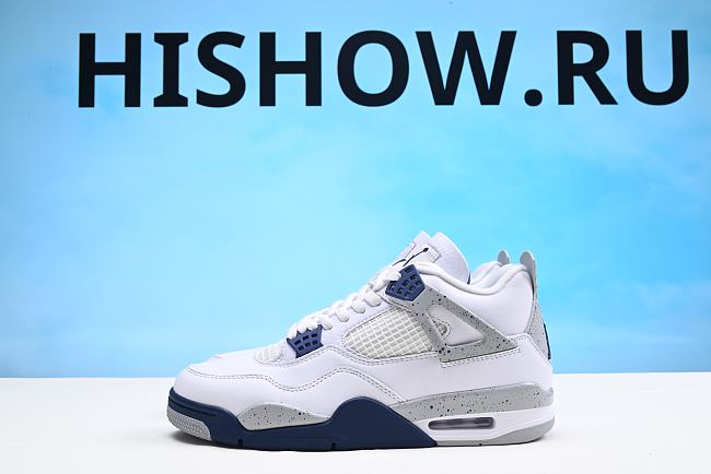 Air Jordan 4 Retro White Midnight Navy DH6927-140 - 1