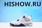 Air Jordan 4 Retro White Midnight Navy DH6927-140 - 1