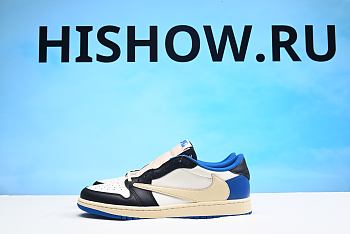 Air Jordan 1 Low Blue Travis Scott Fragment DM7866-140