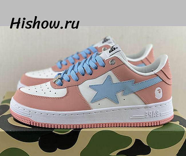 A Bathing Ape Bape Sta Pastel Blue Pink - 1