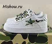 A Bathing Ape Bape Sta Low White ABC Camo Green  1H20191045-GRN - 1