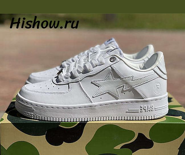 A Bathing Ape Bape Sta Low White - 1