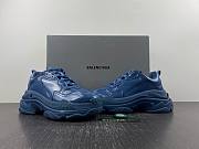 Balenciaga Triple S Rubber Sneaker Blue 734954 W2PAA 4000 - 6