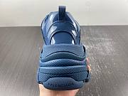 Balenciaga Triple S Rubber Sneaker Blue 734954 W2PAA 4000 - 3