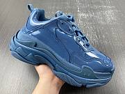 Balenciaga Triple S Rubber Sneaker Blue 734954 W2PAA 4000 - 2