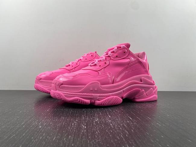 Balenciaga Triple S Rubber Sneaker Pink  734953 W2PAA 5000 - 1