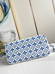Louis Vuitton Neverfull Bag Blue 31x28x14cm - 6