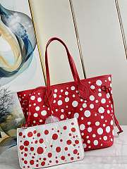 Louis Vuitton Neverfull Bag Red Spot 31x28x14cm - 1