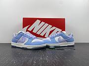 Nike Dunk Low Blue Airbrush Canvas FN0323-400 - 4